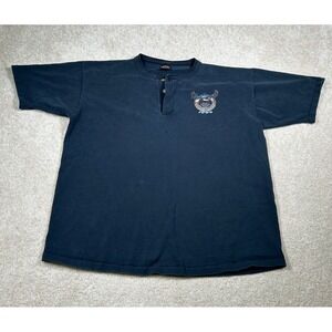 Harley Davidson Mens Size XL Vintage Black 3 Button Tshirt READ 1999‎ Motorcycle